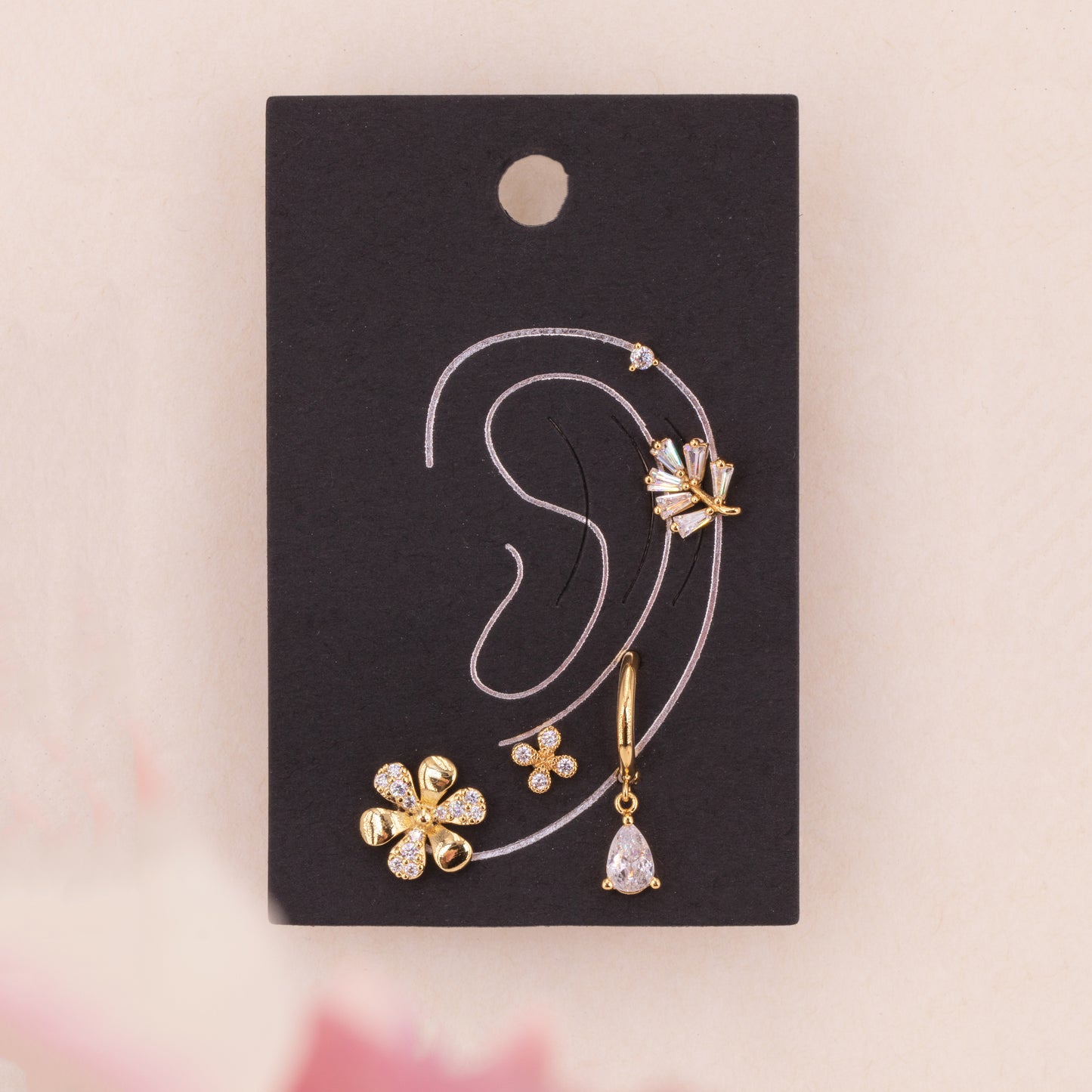 Flower and Leaf Ear Party Set