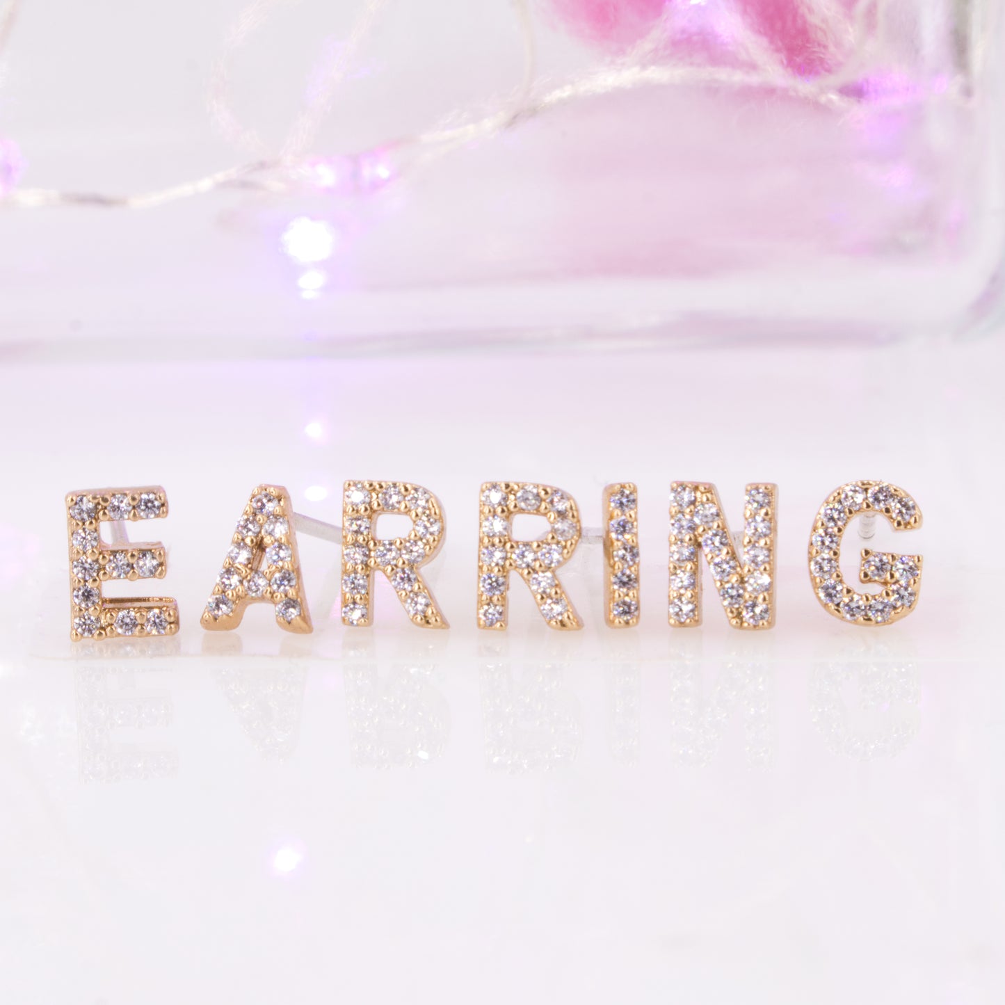 Tiny Initial Stud Earrings