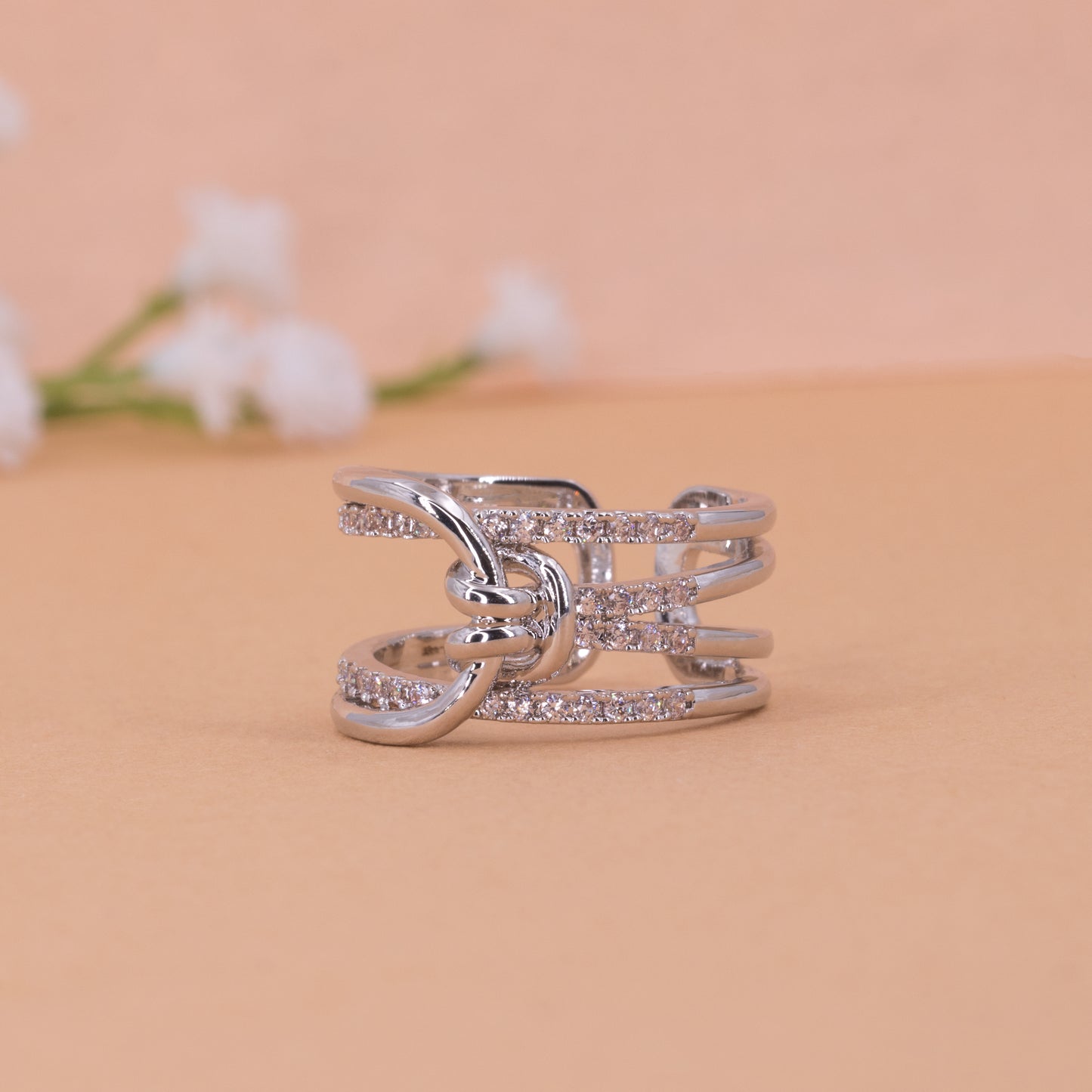 Statement Tie The Knot Ring