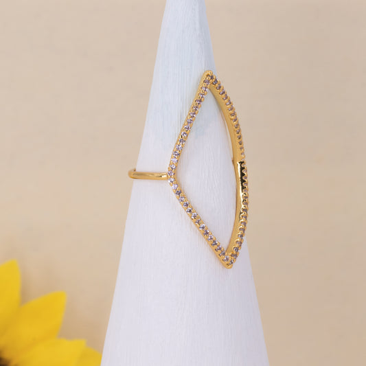 Dainty Diamond Statement Ring