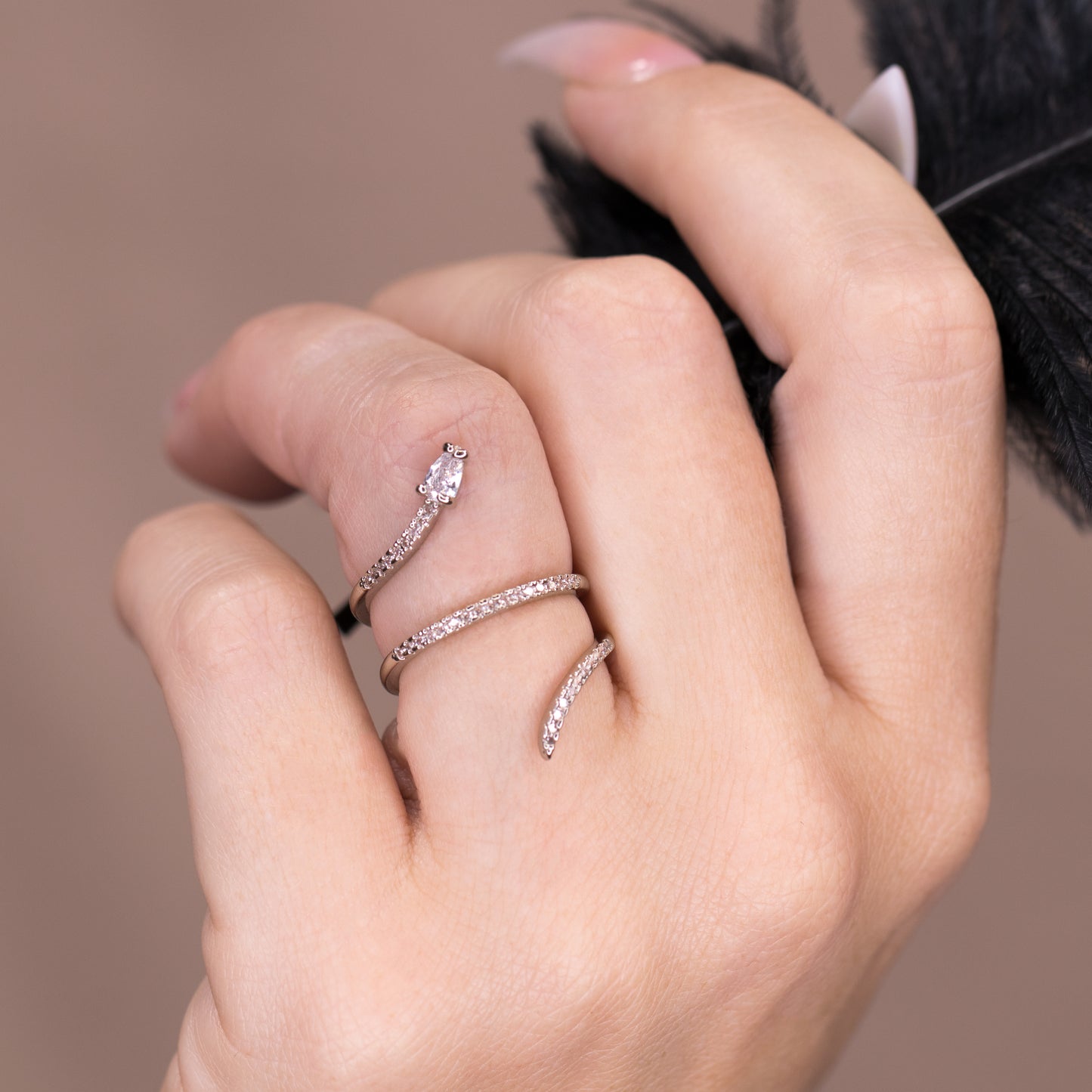 Dainty Snake Ring