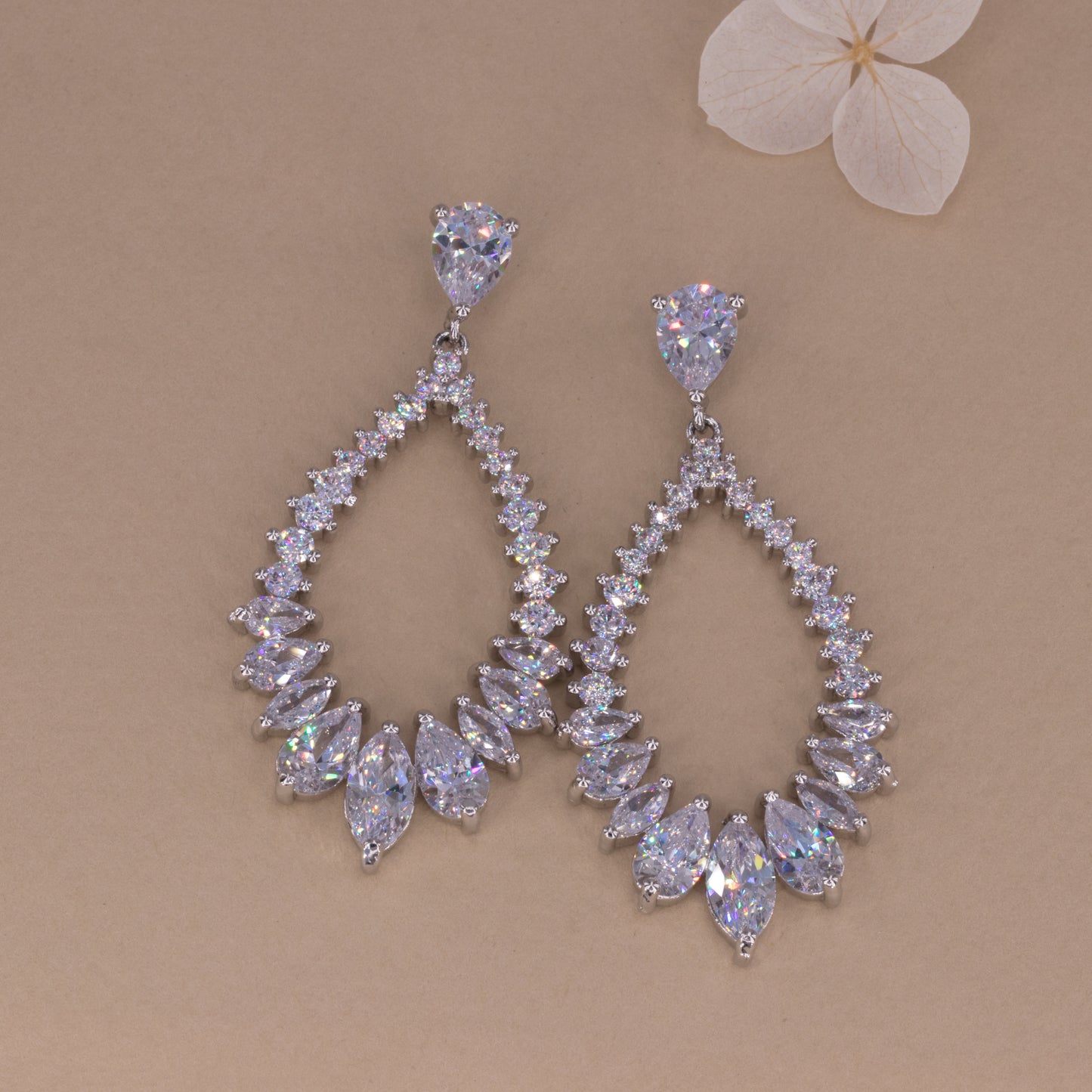 Teardrop Chandelier Earrings