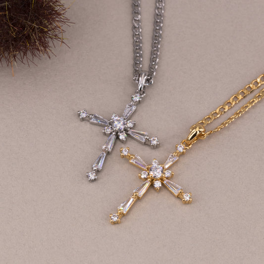 Sparkly Cross Necklace